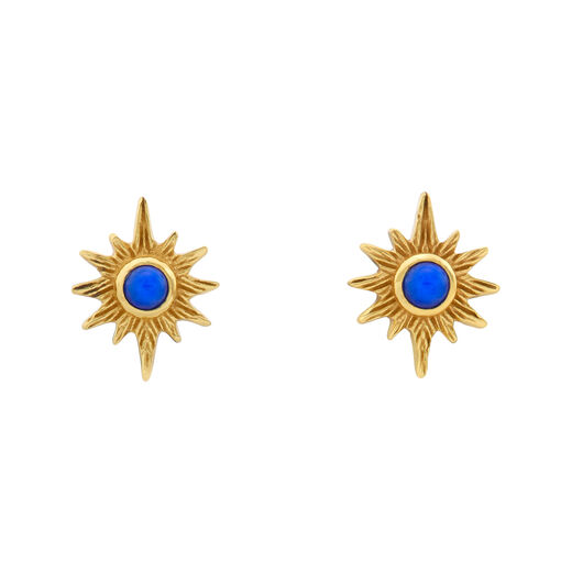 Lapis lazuli star earrings by Ottoman Hands